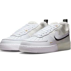 Nike Air Force 1 React '40th Anniversary - Sail / Gold' DQ7669-100 Leather